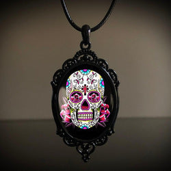Wholesale Vintage Gothic style bat castle crow cross blood black cat church cemetery vampire vintage necklace